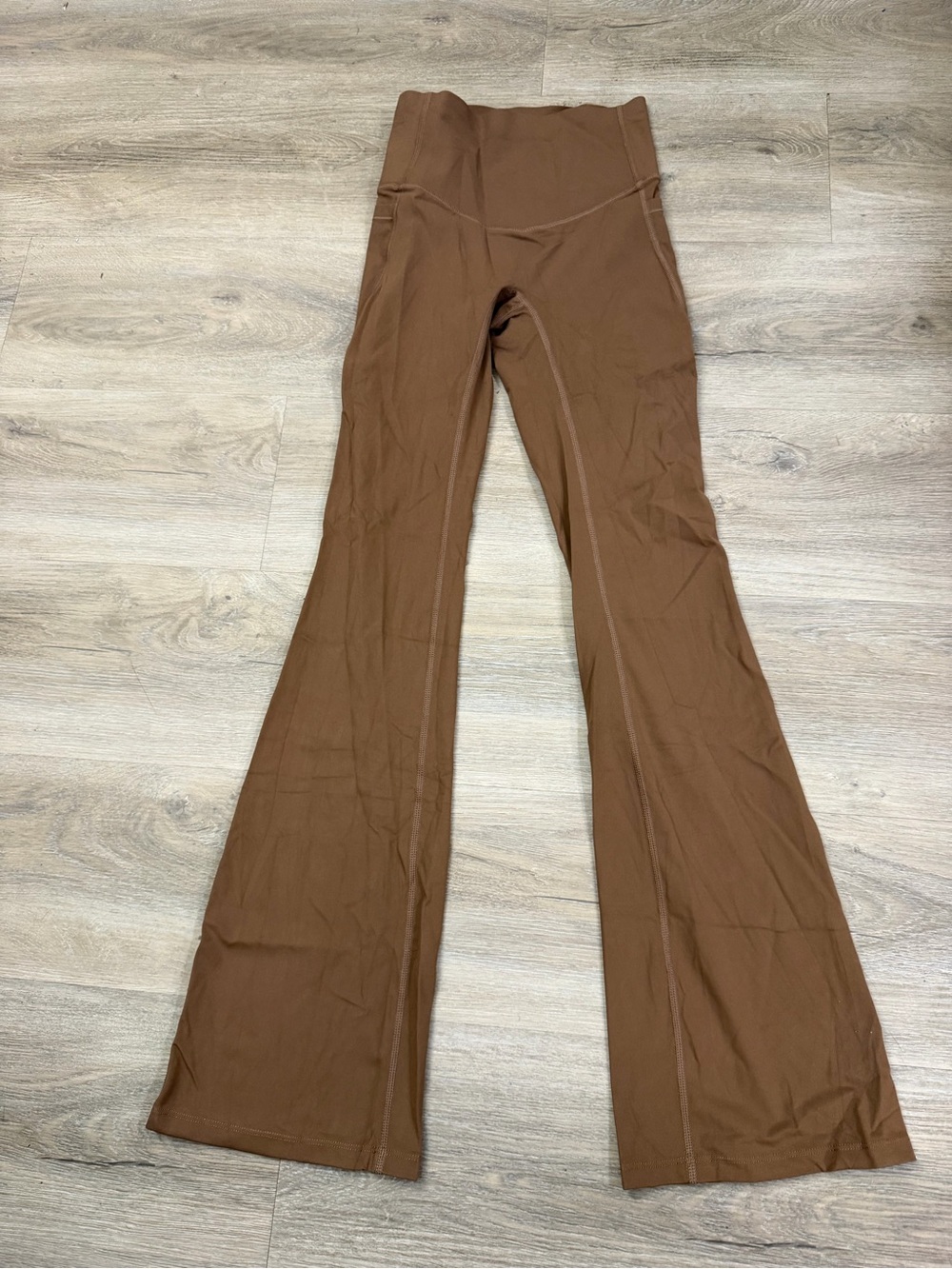 Halara High Waist Flare Leggings Women’s XS Brown Stretch Yoga Pants 137
